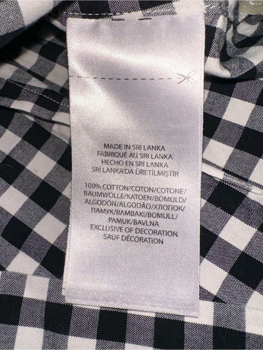 Ralph Lauren Black & White Check Cotton Button-Down Shirt - Slim Fit - Picture 5 of 7